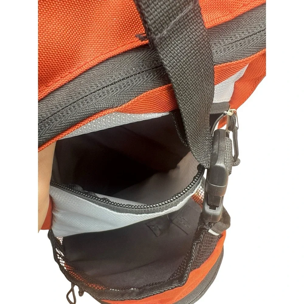 SwissGear Hydration Backpack Orange Gray Hiking Cycling Daypack * No Bladder